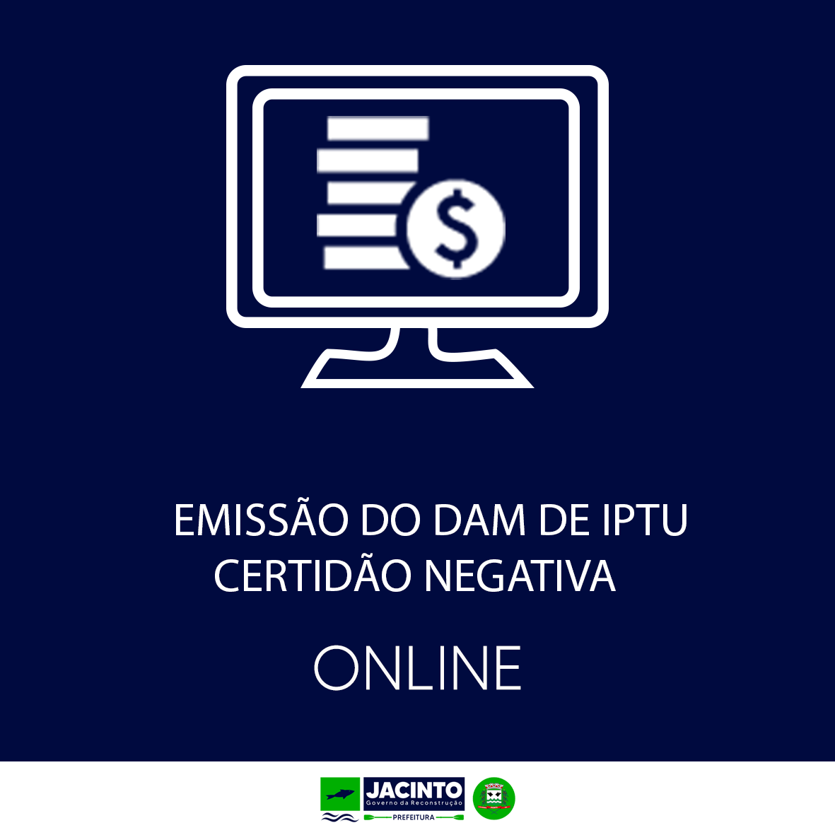 Já esta disponível no Portal da Prefeitura, IPTU - Imposto sobre a Propriedade Predial e Territorial Urbana.