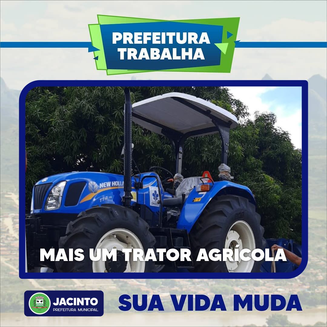 Recebemos hoje mais um trator agrícola.