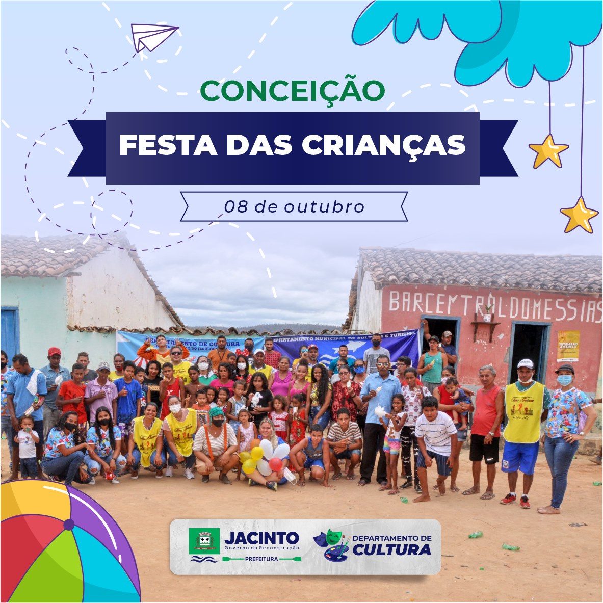 No primeiro dia de comemoração, nossa equipe esteve em Conceição