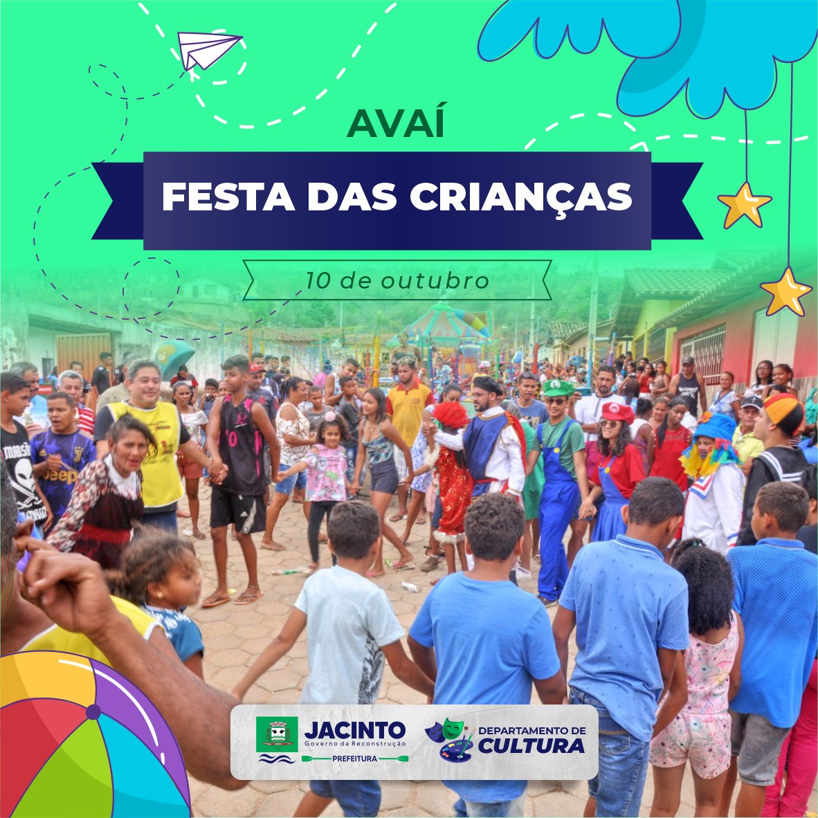 O terceiro dia da nossa festa das crianças foi no distrito de Avaí.