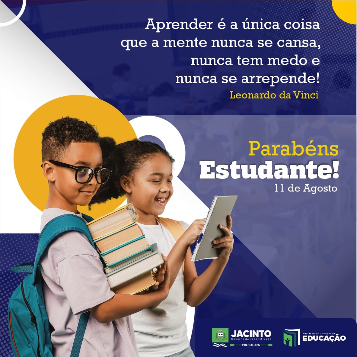 Parabéns a todos os estudantes!